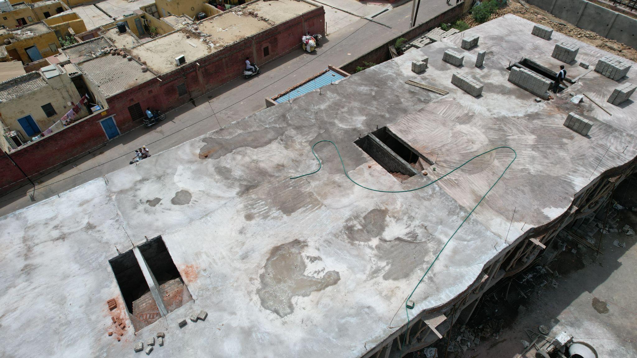 Completed composite slab